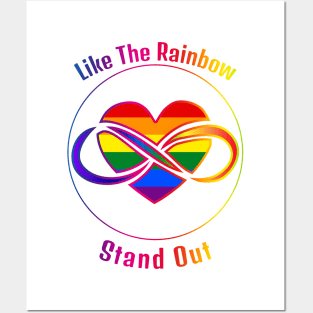 Stand out, like the rainbow! Posters and Art